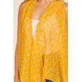 thumbnail image 3 of Open Front Draped Sheer Lightweight Cardigan Long Vest Little Bird Print, 3 of 3