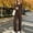 Brown, variant on Womens 2 Piece Matching Lounge Sets Long Sleeve Henley Shirts Wide Leg Pants Airport Travel Outfits Black XL(XL)