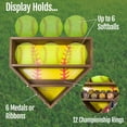 thumbnail image 3 of BATL Brands Softball Display Case Softball Championship Ring and Medal Display Case, 3 of 5