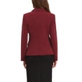 thumbnail image 3 of BLAZERS CHIC INSPIRADORES PARA MUJERES CASUAL DE NEGOCIOS CON UN BOTÓN DELANTE MANGAS LARGAS CHAQUETAS DE OFICINA CON ALMOHADILLAS EN LOS HOMBROS L ROJO VINO, 3 of 6