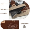 thumbnail image 2 of Coffee Gnomes Bathroom Rug Washable 2x3 Entryway Rug Non Slip Coffee Beans Cups Brown Front Door Mat Low Pile Indoor Doormat Throw Floor Carpet for Kitchen Bedroom Entrance, 2 of 8