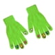 thumbnail image 4 of Guantes de uñas con diamantes de imitación Ticfox DIY profesional mantener caliente engrosamiento dedo completo verde, 4 of 12