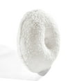 thumbnail image 3 of Lush Decor Button Soft Sherpa Round Decorative Pillow White Single 15" Diameter, 3 of 11