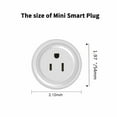 thumbnail image 3 of Mini Wifi Smart Plug Wi-Fi Enabled Mini Socket Outlet App Remote Control Wireless Portable Automatic Timer Sockets with ON/OFF Switch for Light Electrical Appliance Compatible with Home, 3 of 6