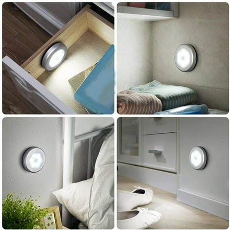 

Livrdious Driving Light With Remote Control Round Smart LED Night Light Battery Powered Cabinet Bedside Bedroom Closet Closet Lighting Magnetic Sensor Lights Summer Savings Evergreen on Clearance