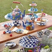 MacKenzie-Childs Flower Market 2 Quart Tea Kettle - Lapis