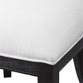 thumbnail image 6 of Bowery Hill 18" Modern Wood/Fabric Armless Chair in Charcoal Black/White, 6 of 7
