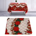 thumbnail image 2 of Tebru Table Cover Tablecover Christmas Polyester Printing Anti Fouled Dinner Tablecloth Cover Decor for Home Kitchen Dinner Party, 2 of 8