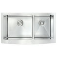 thumbnail image 4 of ANZZI  Elysian 36" Farmhouse Double Bowl Kitchen Sink with Chrome Singer Faucet, 4 of 5