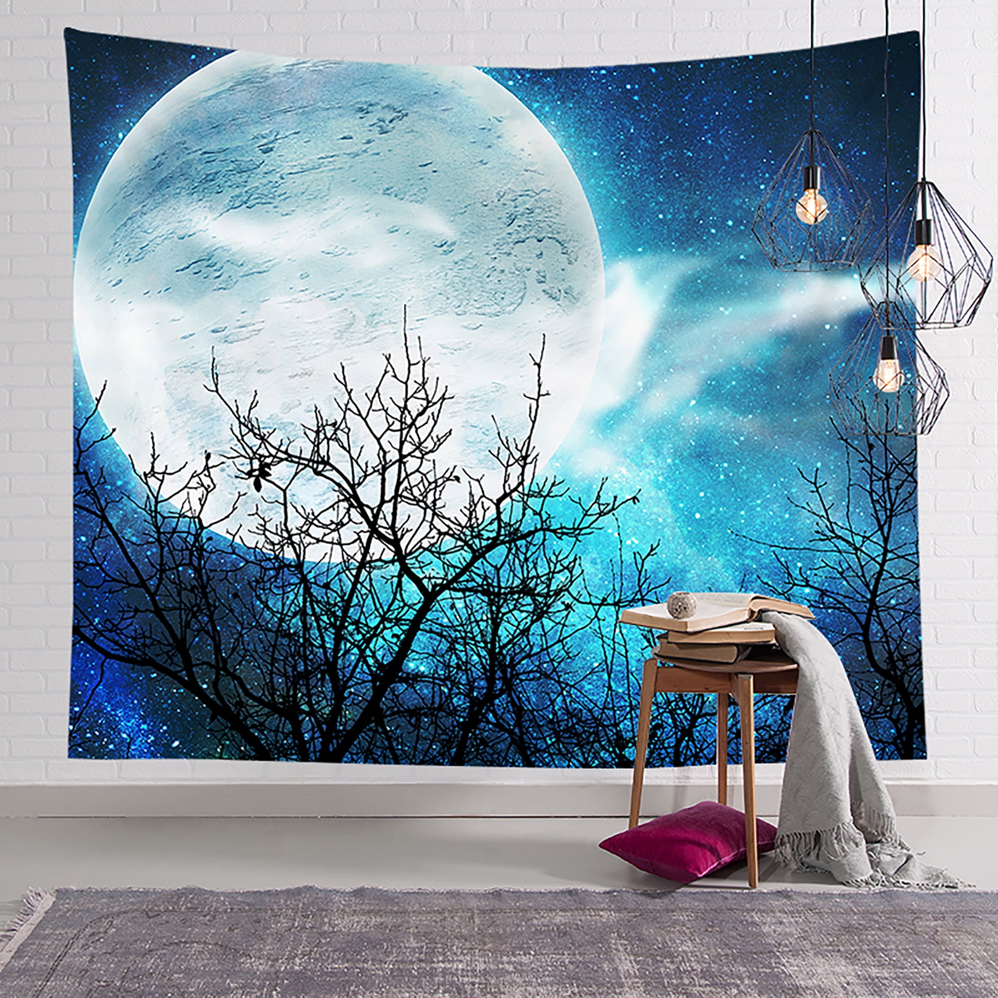 CUH Large Wall Hanging Landscape Fantasy Throw Tapestry Bedspread Blanket Home Decor Outdoor