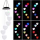 thumbnail image 1 of 1 pieza (corazón blanco), decoración de Pascua, regalo para mamá, regalo para esposa, regalo de cumpleaños, día de la madre, carillón de viento para exteriores con energía solar, regalo de Navidad, re, 1 of 5