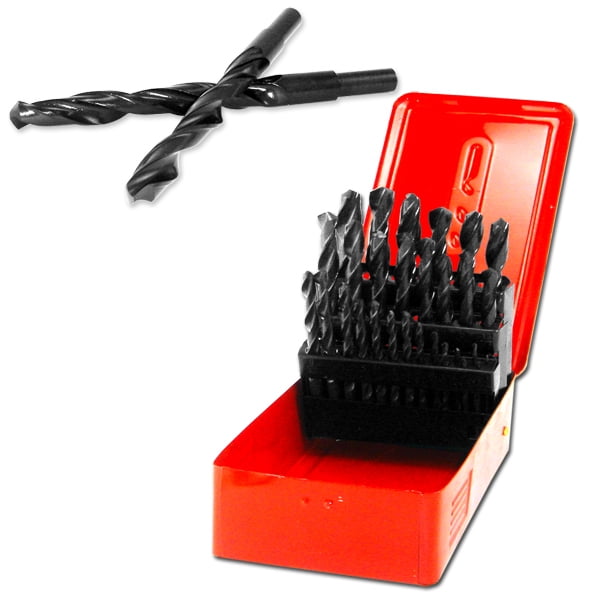 29 Piece High Speed Steel Drill Drilling Bit Set 1/16" To 1/2