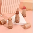 thumbnail image 3 of 3Pcs Contour Stick Set - Blush and Bronzer Stick, Creamy Contour Stick with Blush & Highlighter & Bronzer Not Greasy, Long-Lasting, Waterproof, Contouring Pen Easy to Contour the Face, 3 of 5
