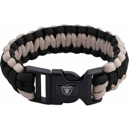 NFL Men's Raiders Nylon Survivor Bracelet