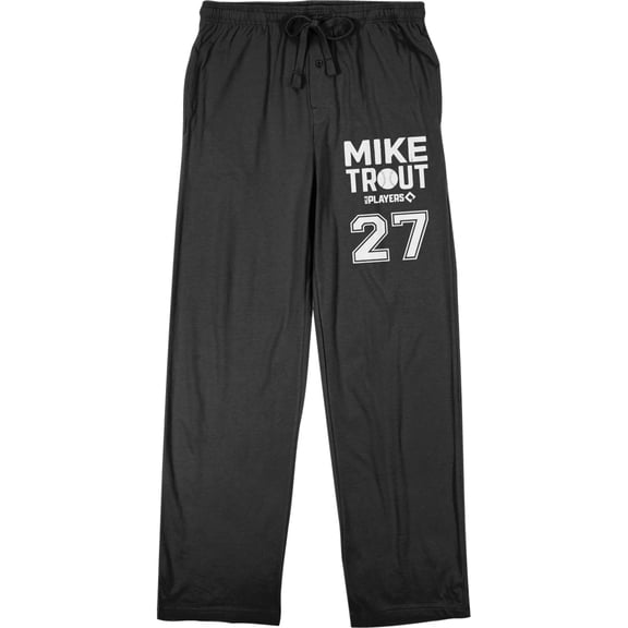 MLBPA Mike Trout 27 Adult Black Sleep Pajama Pants
- 3XL