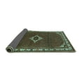 thumbnail image 2 of Ahgly Company Indoor Square Persian Turquoise Blue Traditional Area Rugs, 4' Square, 2 of 4