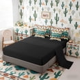 thumbnail image 5 of Erosebridal Bohemian Aztec Dreamcatcher Twin Bedding Sets, Western Cowboy Bedding Comforter Set, Black Reversible 7-Piece, 5 of 6