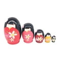 thumbnail image 2 of 5pcs Handmade Painted Wooden Nesting Dolls Wishing Dolls Matryoshka Traditional Toys for Birthday Presents, 2 of 8