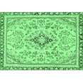 thumbnail image 1 of Ahgly Company Indoor Rectangle Abstract Emerald Green Modern Area Rugs, 5' x 8', 1 of 4