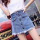 thumbnail image 1 of Falda corta de mezclilla para mujer, moda de verano 2020, faldas, pantalones vaqueros cortos de cintura alta, pantalones vaqueros de S-XXL con botones para mujer, 1 of 5