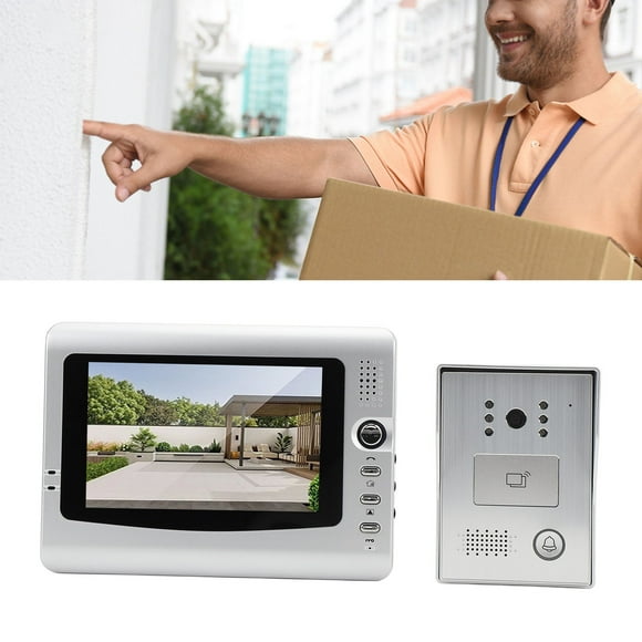Système d'Interphone Vidéo Filaire, Couvercle de Pluie pour Système d'Interphone Vidéo Installation Facile pour Appartements Prise EU, Prise UK, Prise US