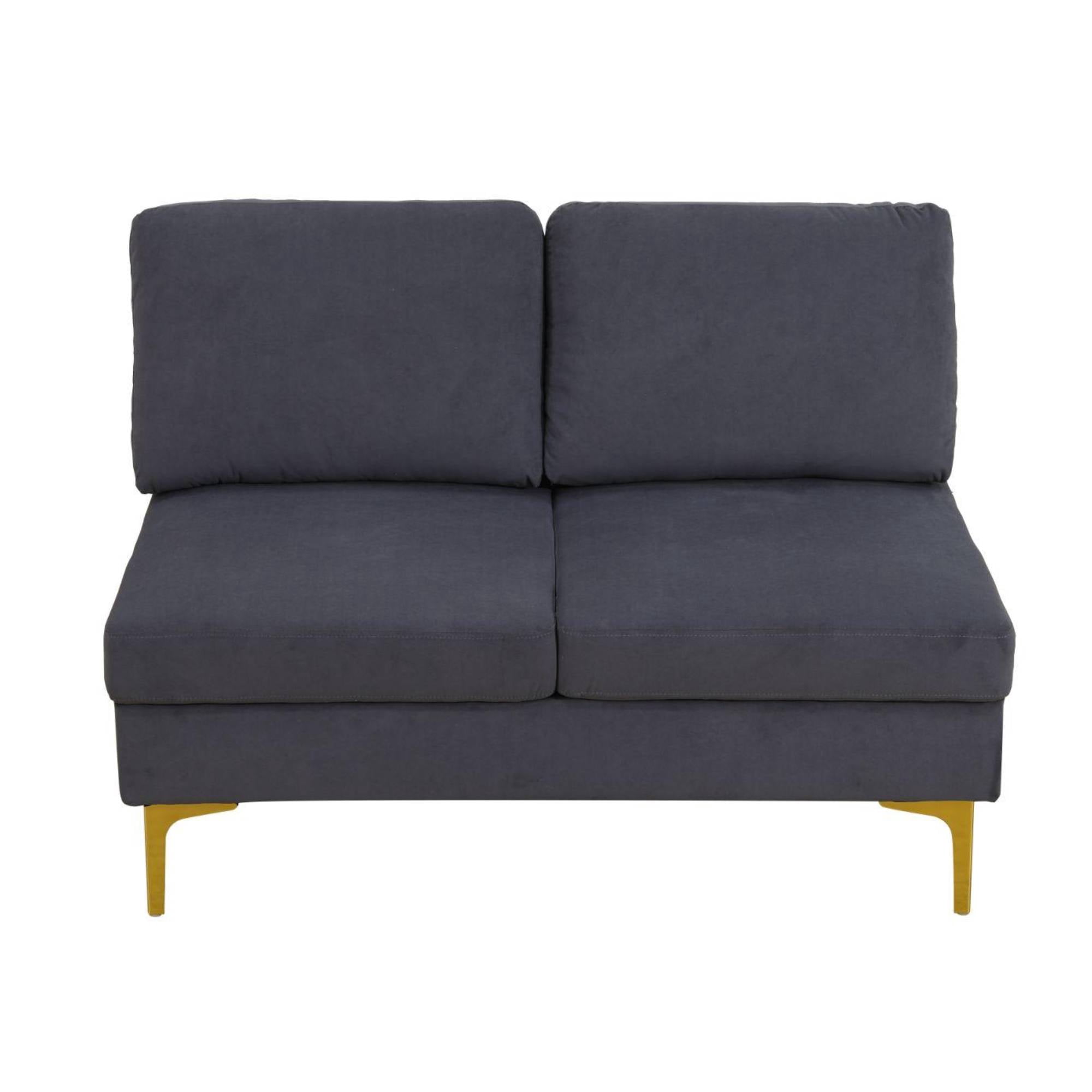 U Shaped Sectional Sofa Couch with Double Chaise Modern Modular Sleeper Couches for Living Room, Deep Grey