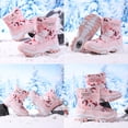thumbnail image 6 of Yunkctuk Boys Girls Snow Boots, Waterproof Outdoor Warm Cozy Anti-Slip Mid Calf Winter Shoes for Toddler/Little/Big Kid., 6 of 8