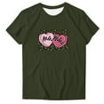 thumbnail image 2 of Fiudx Ofertas Del Día Camiseta Casual de Manga Corta con Cuello Redondo y Estampado de Letras para Mujer, 2 of 4