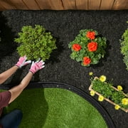 GroundSmart Black Shredded Rubber Mulch, 75 Cu Ft