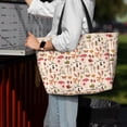 thumbnail image 7 of Naloa Retro Autum Mushrooms Large Capacity Beach Bag, Waterproof Sandproof Beach Swim Pool Bag Tote Bag for Women, 7 of 7