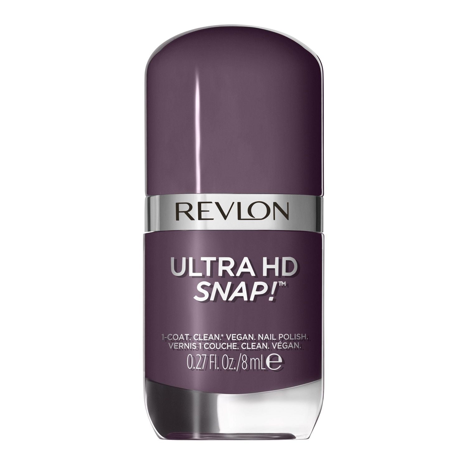 Revlon Ultra HD Snap Vegan Glossy Nail Polish, 8mL, One Coat, Clean, 20-Free & Vegan