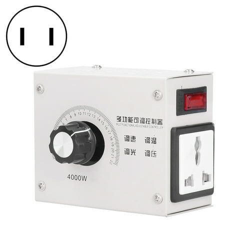 

AC Voltage Regulator AC110/220V SCR Voltage Dimmer Dimming Applications For Temperature Regulation Factories Schools US Plug
