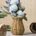 thumbnail image 3 of Giaone Rustics Woven Table Vase Rattan Vase for Dried Flower Arrangements, Light weights Home Decors Modern Rattan Texture Vase, 3 of 19