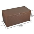 thumbnail image 3 of Superjoe 140 Gallon Patio Deck Storage Box Outdoor Cushion Storage Bin,Brown, 3 of 5