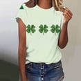 thumbnail image 2 of Ruimatai Women's Casual St. Patrick's Day Graphic T-Shirt, Short Sleeve Crew Neck Comfortable Loose Fit Top for Everyday Wear, 2 of 7