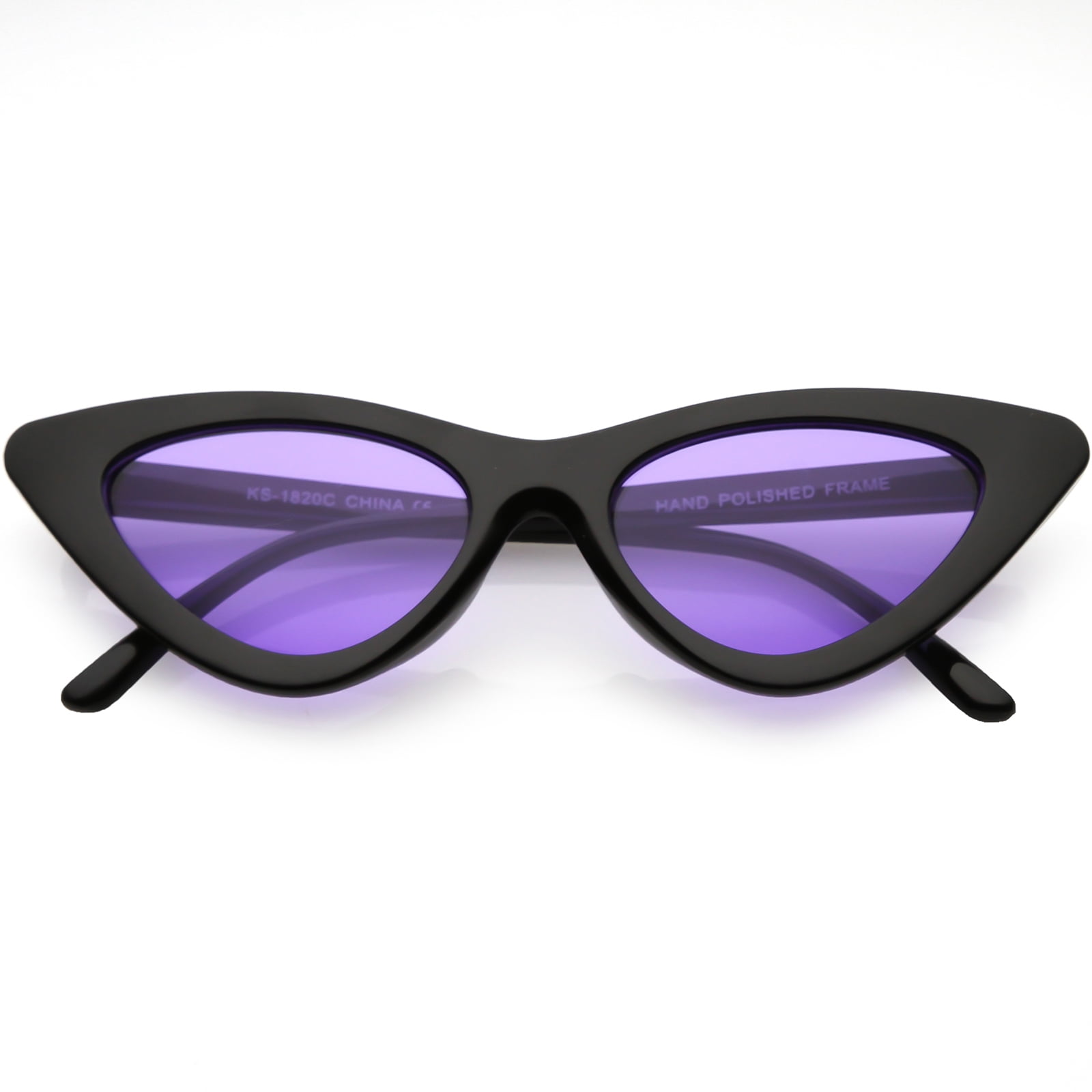 black frame cat eye sunglasses