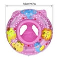 thumbnail image 2 of Baby Swimming Ring with Float Seat Cushion Waist Float Ring for Swimming Training Inflatable Baby Swimming Float Swim Pool Accessories for Children Summer Inflatable Safety PVC Seat-Blue, 2 of 8