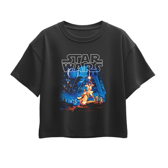 Star Wars - Art Poster - Youth Girls Boxy T-Shirt