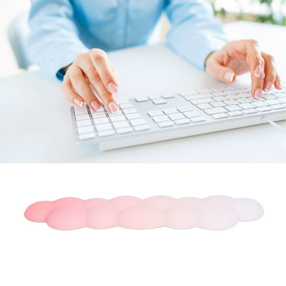Keyboard Wrist Rest Pad, Gradient Color for 60% 65% 75% TKL 96% Keyboards, Non Slip Rubber Base, Compatible with Various Keyboards, for Typing or Gaming, Prevent Slip