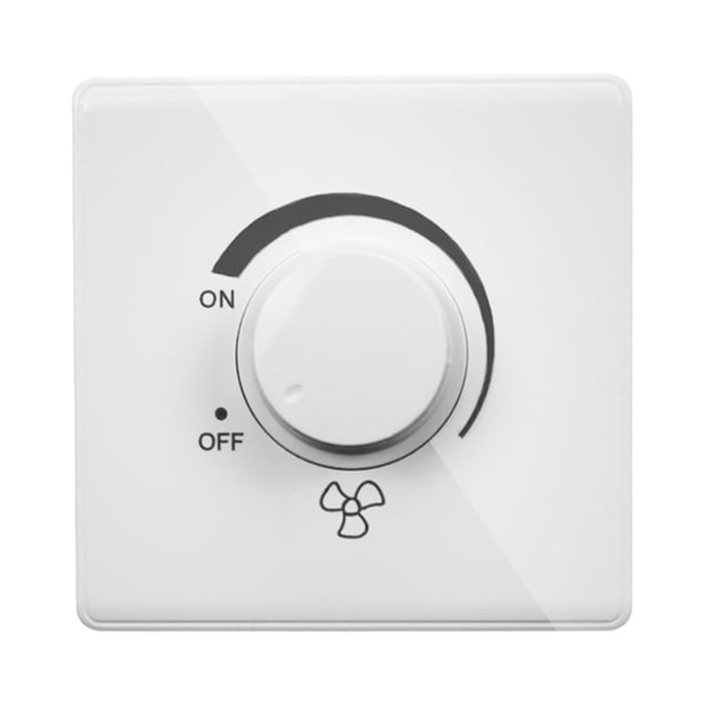Ventilateur de Plafond Type 86 Réglage Contrôleur de Vitesse Progressif Interrupteur Mural 220V 10A