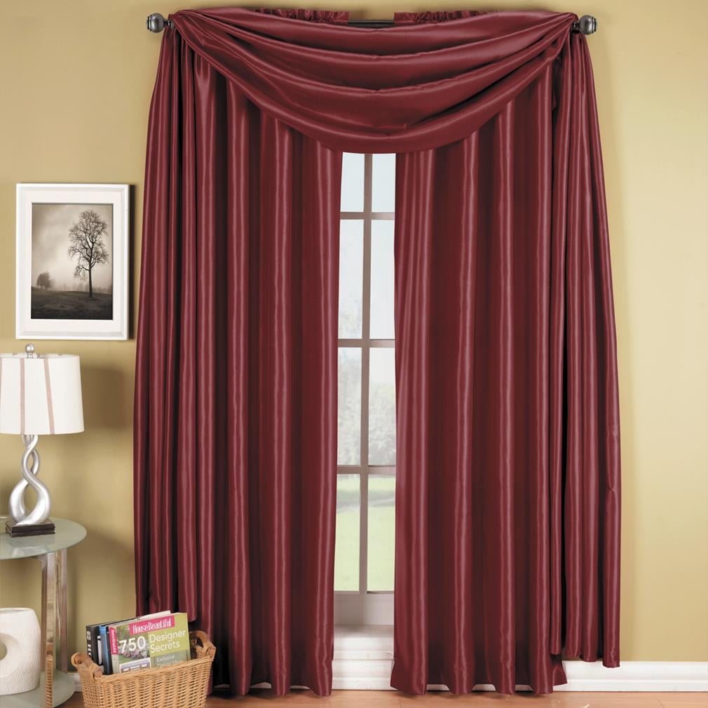 322742x84 RT Soho Scarf Window Treatment Burgundy42"x84" Panel