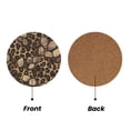 thumbnail image 2 of Multi-Shape Mdf Cork Coaster 4 Pieces Of Anti-Slip, Anti-Wear And Anti-Fouling 3.9in Easy To Clean And Stable Structure Leopard Skin Print Style Firebrick_2 Round Shape, 2 of 7