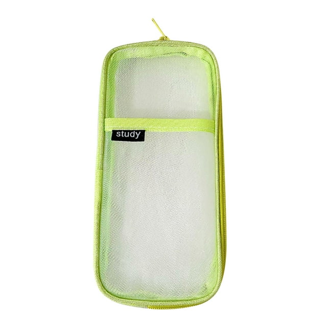 Decoración del hogar, Estuche para lápices, Bolsa para lápices, Bolsas para lápices, Estuche de malla con cremallera, Bolsa transparente para lápices, Bolsa de maquillaje transparente, Caja organizado