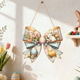 thumbnail image 5 of DefiDgd Easter Decorations,Wooden Painted Bunny Egg Wreaths for Front Door Sign,Home Spring Window Porch Mantel Farmhouse Indoor Party Decor(A), 5 of 6