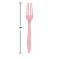 thumbnail image 2 of Party Central Premium Lightweight Disposable Forks - 7" - Baby Pink - Club Pack of 288, 2 of 2