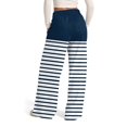 thumbnail image 4 of JJHGVB Striped Pants Women Womens Sweatpants with Pockets Baggy Sweatpants Trousers Pants for Women Athletic Works Pants for Women Cute Sweatpants Womens Active Pants Navy L, 4 of 6