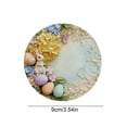 thumbnail image 3 of SIYTUAU Easter Rabbit Coasters Set Non Slip Absorbent Silicone Drink Coasters For Coffee Table Home Decor 6 Count 4 Inch, 3 of 6