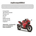 thumbnail image 3 of Jgo 4 Direccionales Bloosom  Yamaha Ybr Ft125 Italika Honda 125 150 Negro, 3 of 4