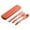 Orange, variant on Travel Utensils with Case, 4-Piece Portable Cutlery Set, Lunch Box for Picnic, Camping, Work, Travel, Include Fork Spoon Knife, Dishwasher Safe,Pink