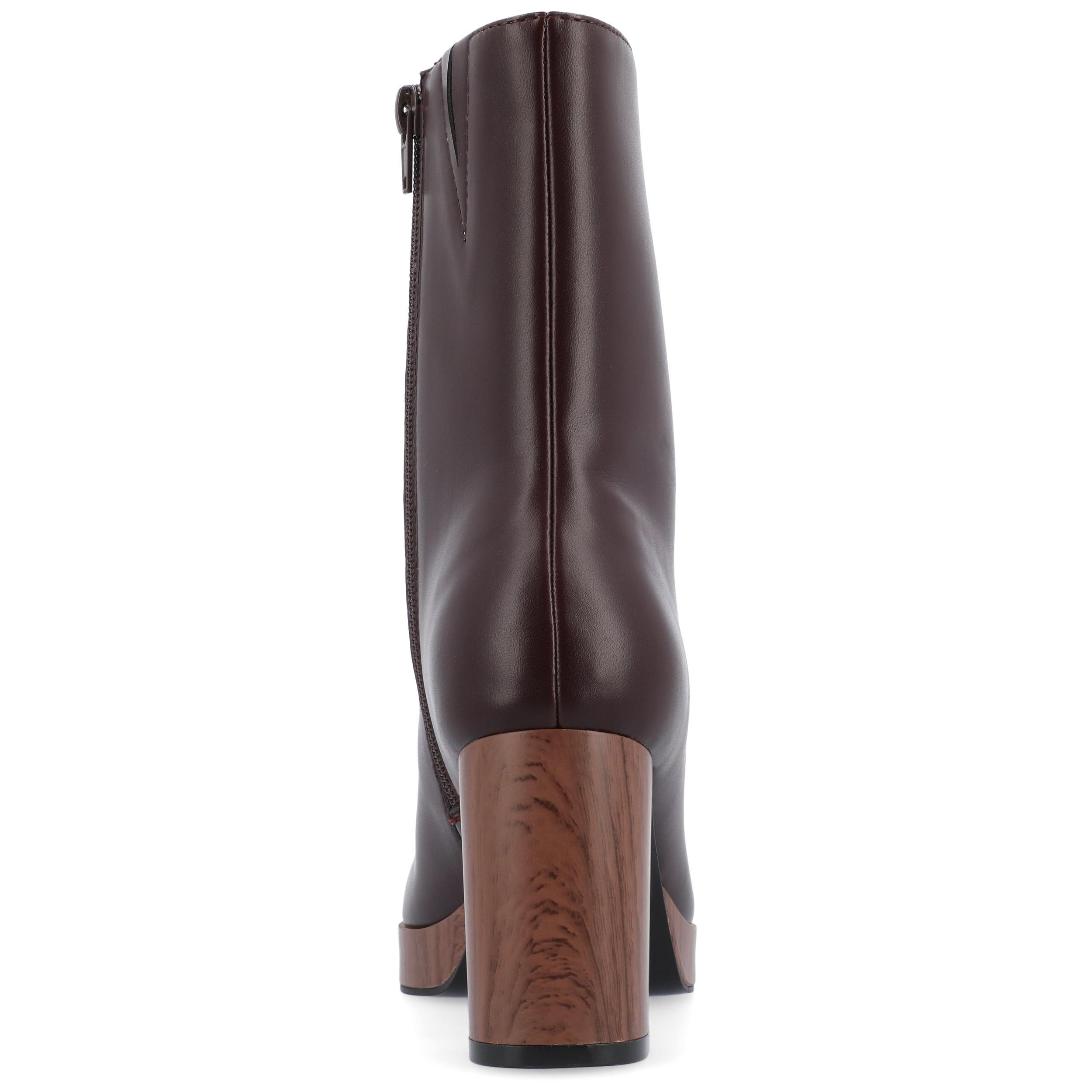 Journee Womens Romer Platform Almond Toe Booties, Widths Available